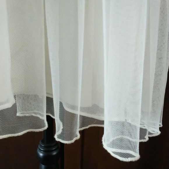 Pretty Angel Women's Large silk Wedding Dress Sheer Sleeveless Lined New Ivory - Picture 2 of 13